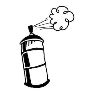 Spray Can #2, Spray Can SVG, Deodorant, Hairspray Can SVG, Spay Paint Svg, Clipart, Files for Cricut, Cut Files For Silhouette, Dxf, Png Eps