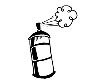 Spray Can #2, Spray Can SVG, Deodorant, Hairspray Can SVG, Spay Paint Svg, Clipart, Files for Cricut, Cut Files For Silhouette, Dxf, Png Eps