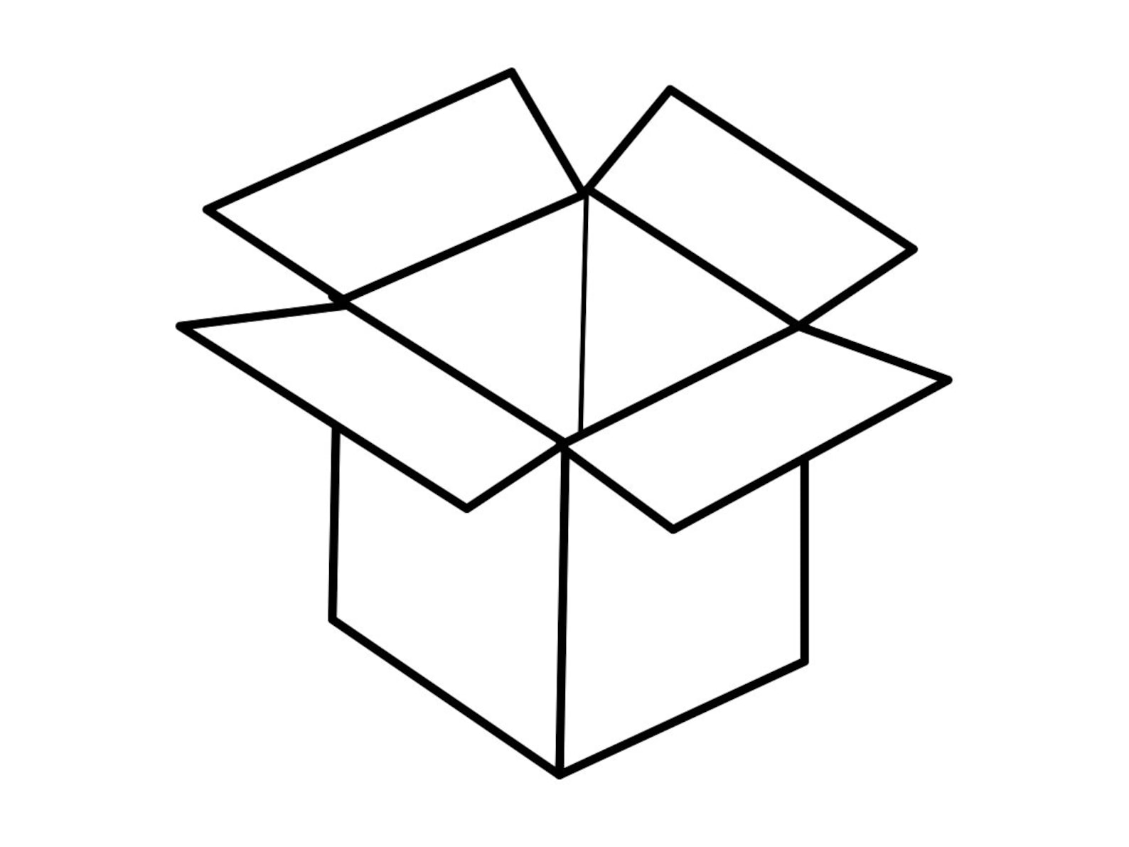 Open Box SVG Box SVG Moving SVG Storage Svg Box Clipart Etsy