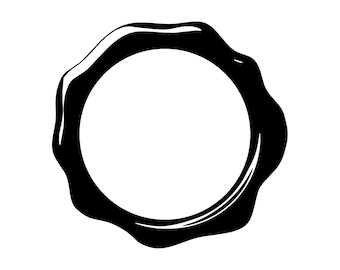 Wax Seal SVG, Wax Seal Clipart, Wax Seal Files for Cricut, Wax Seal Cut Files For Silhouette, Png, Dxf