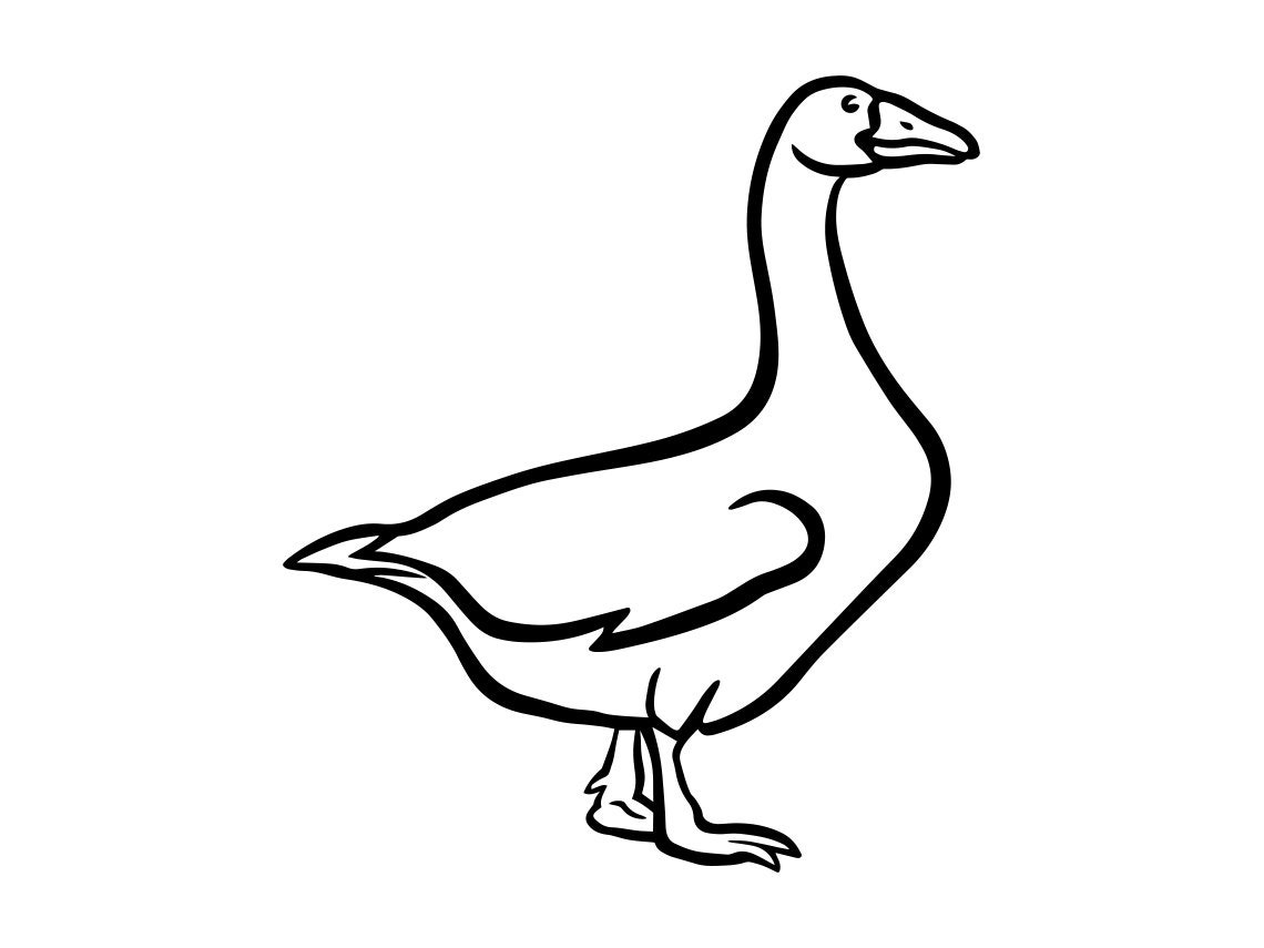 Goose 2 SVG, Goose SVG, Geese Svg, Goose Clipart, Goose Files for