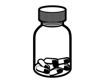 Pill Bottle Outline