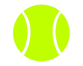 Tennis Ball SVG, Tennis Svg, Tennis Ball Clipart, Tennis Ball Files for Cricut, Tennis Ball Cut Files For Silhouette, Png, Dxf