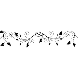Decorative Vine SVG, Ornamental Vine Svg, Vine Clipart, Vine Files for Cricut, Vine Cut Files For Silhouette, Vine Dxf, Vine Png, Eps Vector