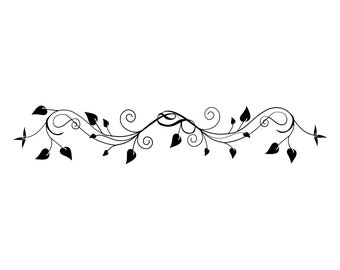 Decorative Vine SVG, Ornamental Vine Svg, Vine Clipart, Vine Files for Cricut, Vine Cut Files For Silhouette, Vine Dxf, Vine Png, Eps Vector