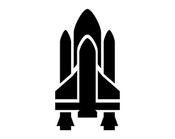 Space Shuttle #3 SVG, Space Rocket SVG, Rocketship SVG, Spaceship Svg, Clipart, Cut Files For Silhouette, Files for Cricut, Dxf, Png Eps