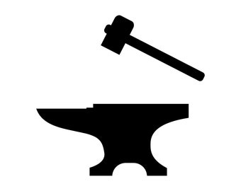 Blacksmith SVG, Hammer Svg, Anvil Svg, Blacksmith Clipart, Blacksmith Files for Cricut, Blacksmith Cut Files For Silhouette, Png, Dxf