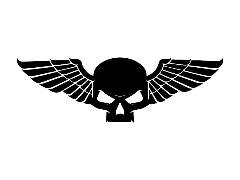 Skull With Wings SVG Skull Svg Wings SVG Badge Svg Soldier - Etsy UK