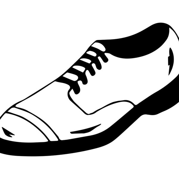 Dress Shoe SVG, Shoe SVG, Men Shoe SVG, Dress Shoe Clipart, Shoe Cut Files For Silhouette, Shoe Files for Cricut, Png, Dxf