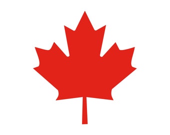 Canada Maple Leaf SVG, Canada Svg, Canadian Svg, Canada Clipart, Canada Files for Cricut, Canada Cut Files For Silhouette, Png, Dxf