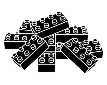Bausteine SVG, Bausteine Clipart, Bausteine Dateien für Cricut, Bausteine Cut Dateien für Silhouette, Png, Dxf,
