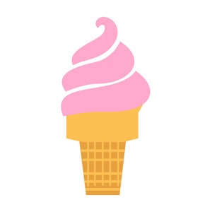 Ice Cream #3 SVG, Ice Cream Cone SVG, Ice Cream Scoop Svg, Ice Cream Clipart, Files for Cricut, Cut Files For Silhouette, Png, Dxf