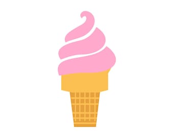 Ice Cream #3 SVG, Ice Cream Cone SVG, Ice Cream Scoop Svg, Ice Cream Clipart, Files for Cricut, Cut Files For Silhouette, Png, Dxf