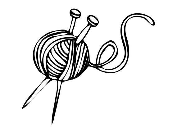Knitting SVG Yarn Svg Sewing Svg Knitting Clipart Knitting - Etsy