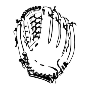Baseball Glove #2 SVG, Mitt Svg, Baseball Glove Clipart, Baseball Glove Files for Cricut, Baseball Glove Cut Files For Silhouette, Dxf, Png