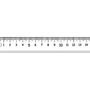 Ruler Outline SVG, Ruler Svg, Math Svg, Ruler Clipart, Ruler Files for  Cricut, Ruler Cut Files For Silhouette, Png, Dxf