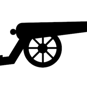 Canon SVG, Artillery SVG, War SVG, Cannon Clipart, Cannon Files for Cricut, Cannon Cut Files For Silhouette, Png, Dxf