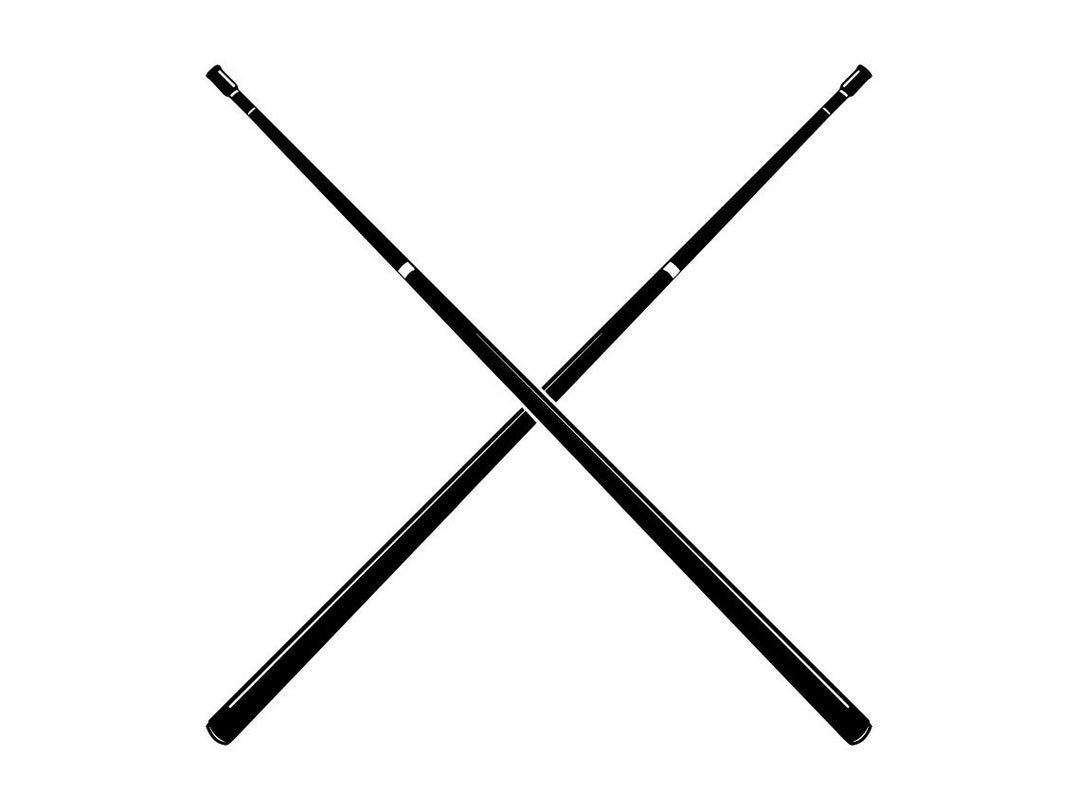 Cue Sticks Logo SVG, Billiard Svg, Pool Svg, Cue Sticks Clipart, Cue