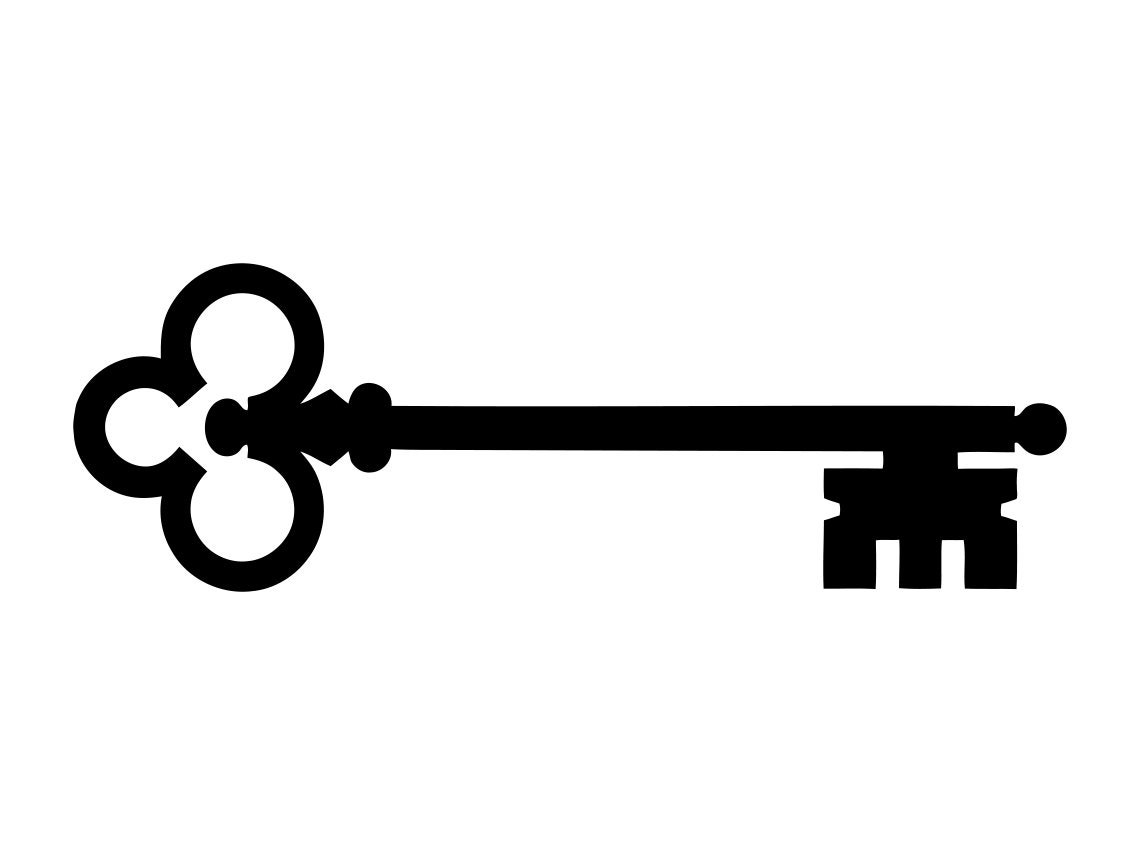 Skeleton Key SVG, Key SVG, Skeleton Key Clipart, Skeleton Key Files for