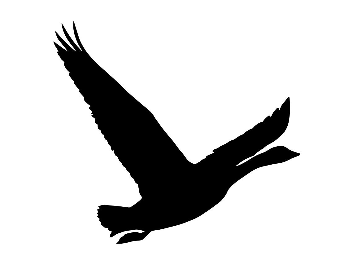 Flying Goose SVG, Geese Svg, Hunting Svg, Flying Goose Clipart, Goose