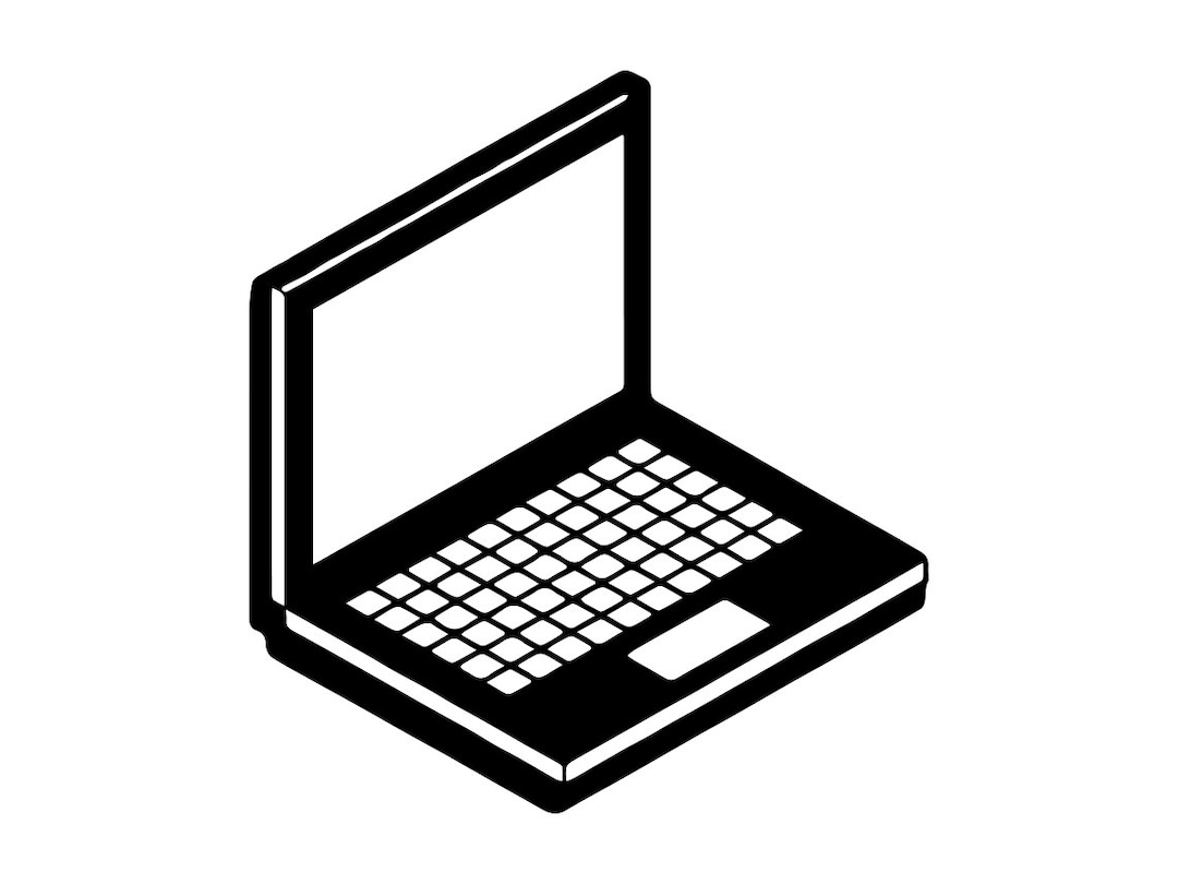 Laptop SVG 2, Computer Svg, Laptop Clipart, Laptop Files for Cricut