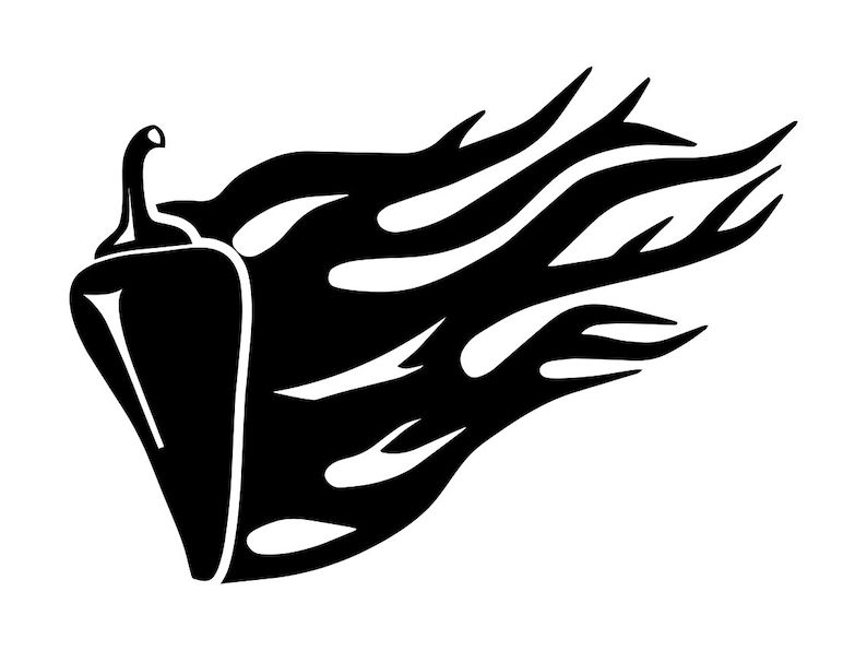 Chili Pepper SVG 2, Hot Pepper Svg, Spicy Svg, Hot Pepper Clipart, Hot