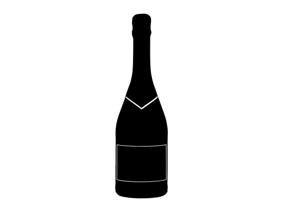 Champagne Bottle SVG Champagne Svg Champagne Clipart - Etsy