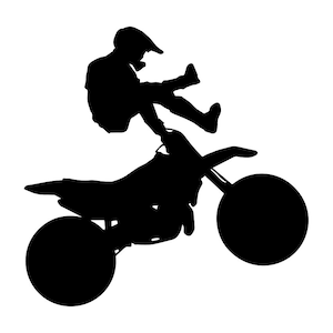 Dirt Bike Racing SVG, BMX Motorcycle Svg, Stunt Bike, Bmx Clipart, Bmx Files for Cricut, Bmx Cut Files For Silhouette, Png, Dxf