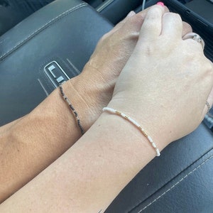 Couple Name Bracelets, Couple Jewelry, Long Distance Relationship Gift, Boyfriend Girlfried Husband Wife Gift Personalized Gifts For Him