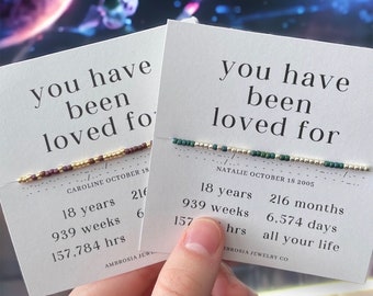 18th Birthday Gift For Her Him Morse Code Bracelet, Boys Son Gift Men Friend Niece Daughter Gift Girls 18 Year Old Gifts Keepsake Turning 18