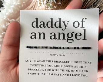 Miscarriage Morse Code Bracelet Custom, Personalized Jewelry For Child Infant Baby Loss Of Baby Sympathy Memorial Gift Husband Gift For Dad