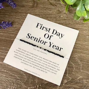 First Day Of Senior Year College High School Custom Name Morse Code, Back To School Gifts, Senior Gift Univeristy Class Of 2024 12th Grade