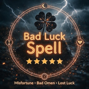 Bad Luck Spell For No More Luck For Them | Makes Them Lose Their Luck | Ritual | Same Day Casting