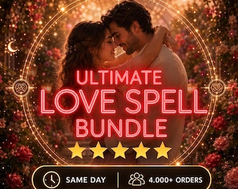 Instant Love Spell Bundle | Obsession, Loyalty Binding & Come to Me | Personalized Love Ritual | Same Day