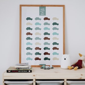 POSTER 126p Little Fiat, POLSKI FIAT, polish fiat 126p, 126pe, 50x70cm, classic car poster | Poland