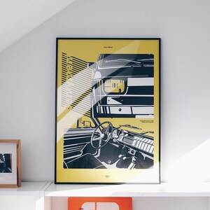 POSTER 126p POLSKI FIAT, Polish Fiat 126p, 50x70cm, 126pe, classic car poster | Poland