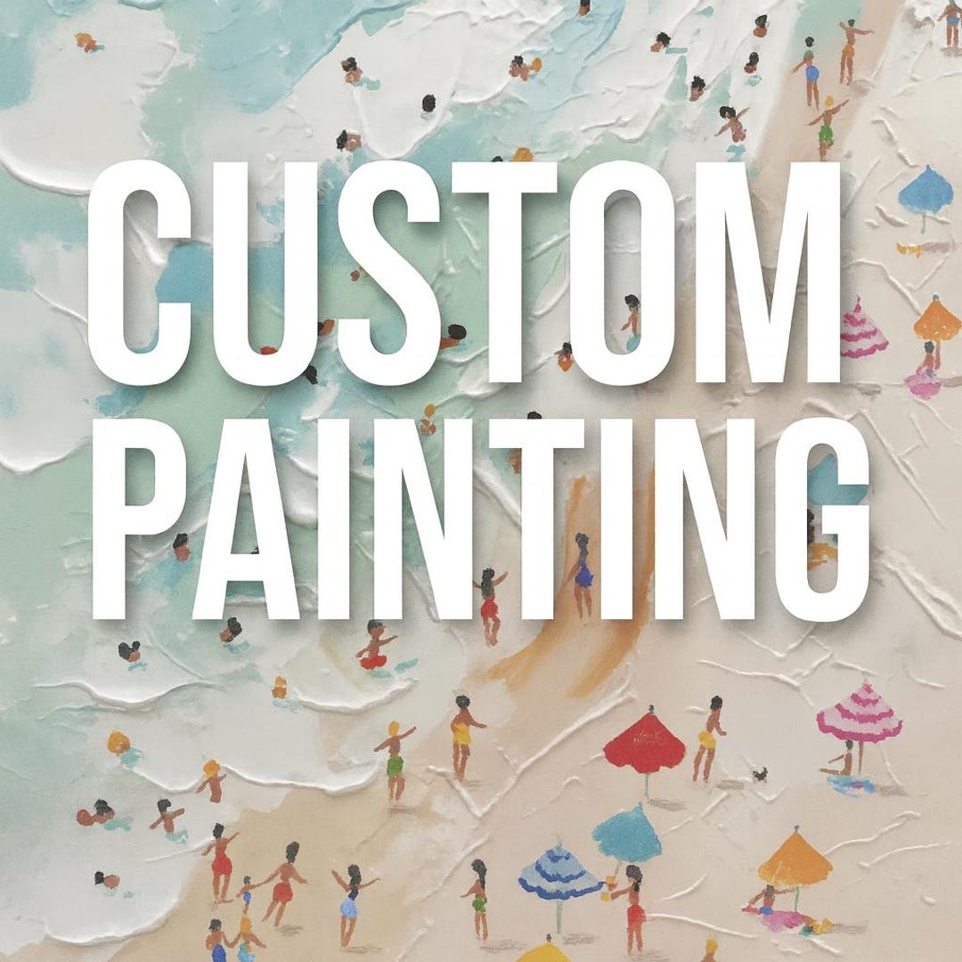 Custom Pcitures Custom Art Commission Custom Landscape Painting Personalized Textured ...
