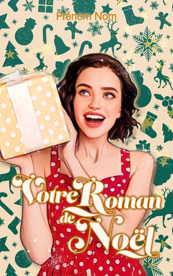 Illustrated Cover Christmas Digital Book Customizable Romance
