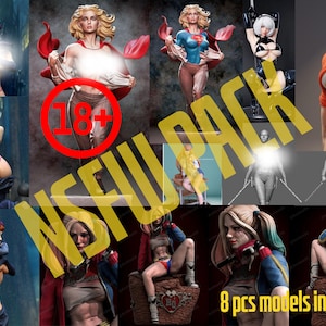 NSFW 3D STL Print File 8 Pieces in a Pack - Very High Quality
