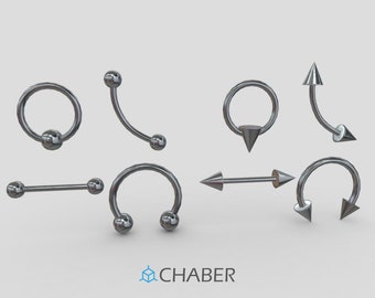 Piercing STL 3D Printing File Pack