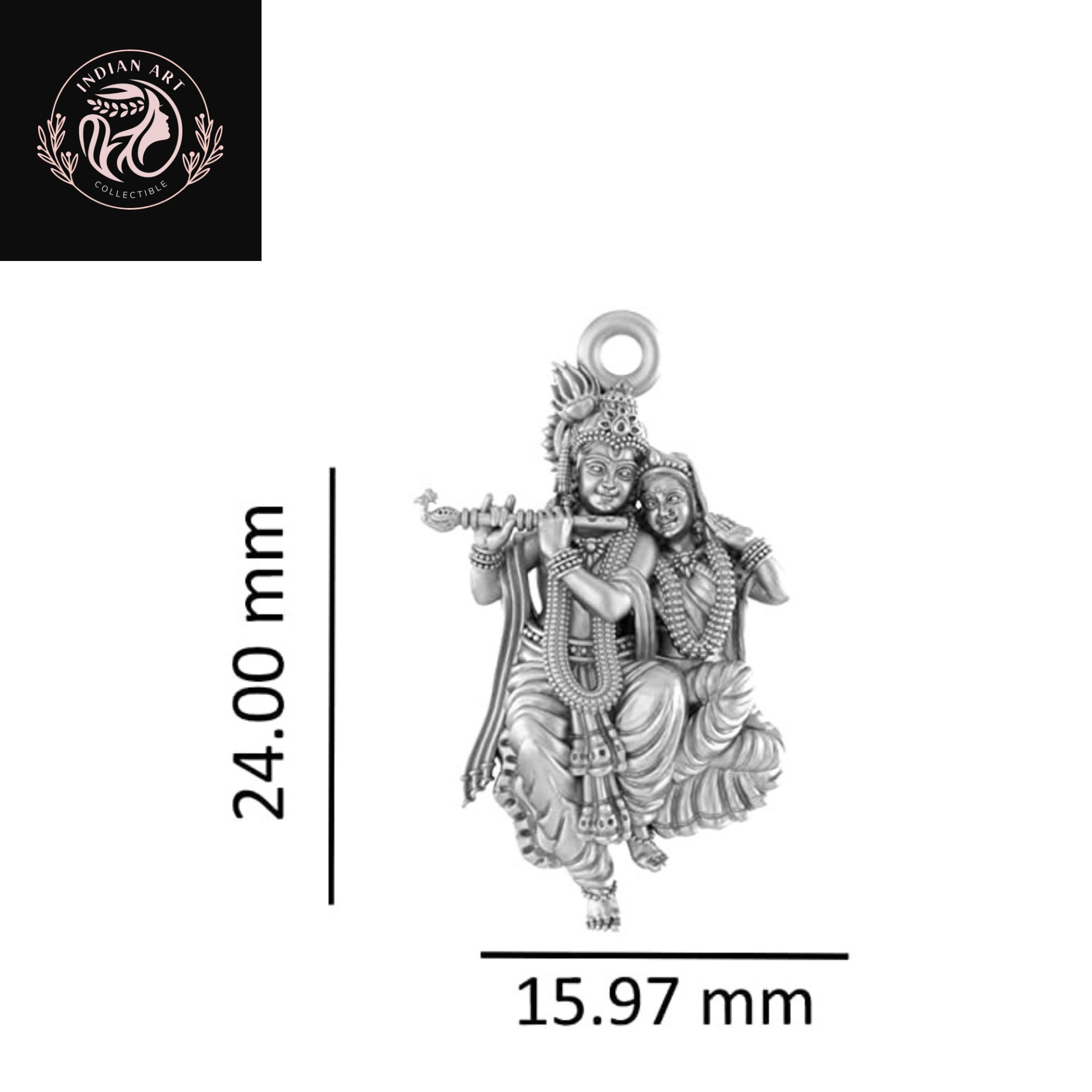 Radha Krishna Pendant for Men and Women, Locket for Good Health
