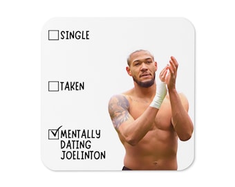 Joelinton - Mentally Dating - Inoffizieller Kork-Rücken Untersetzer - Perfektes Geburtstagsgeschenk - Fußball Fan Geschenk