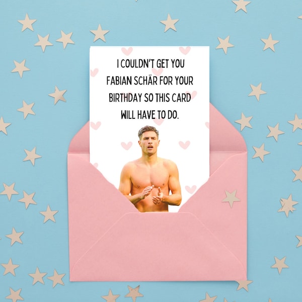 I couldn't get you Fabian Schar Birthday Card, Unofficial Newcastle United Birthday Card