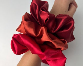 Scrunchie silk satin-matrimonio wedding -customization-elastic for hair- scrunchie handmade-hair accessories-high quality-made in Italy