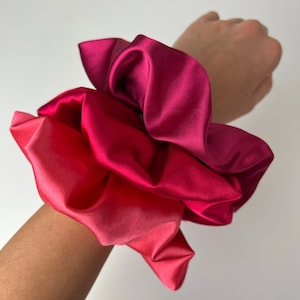 Scrunchie silk satin-matrimonio wedding -customization-elastic for hair- scrunchie handmade-hair accessories-high quality-made in Italy