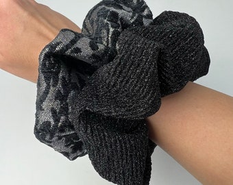Brocade scrunchie- wedding wedding -customization-elastic for hair- handmade scrunchie-hair accessories-high quality-made in Italy