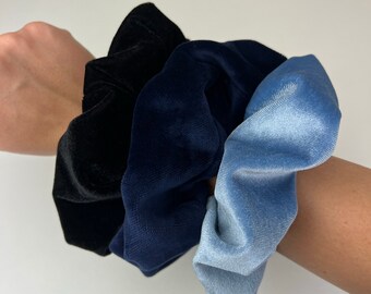 Velvet scrunchie-matrimonio wedding -customization-elastic for hair- handmade scrunchie-hair accessories-high quality-made in Italy