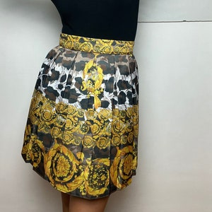 Gorgeous Gold Metallic Pleated Dress Skirt Fabric 