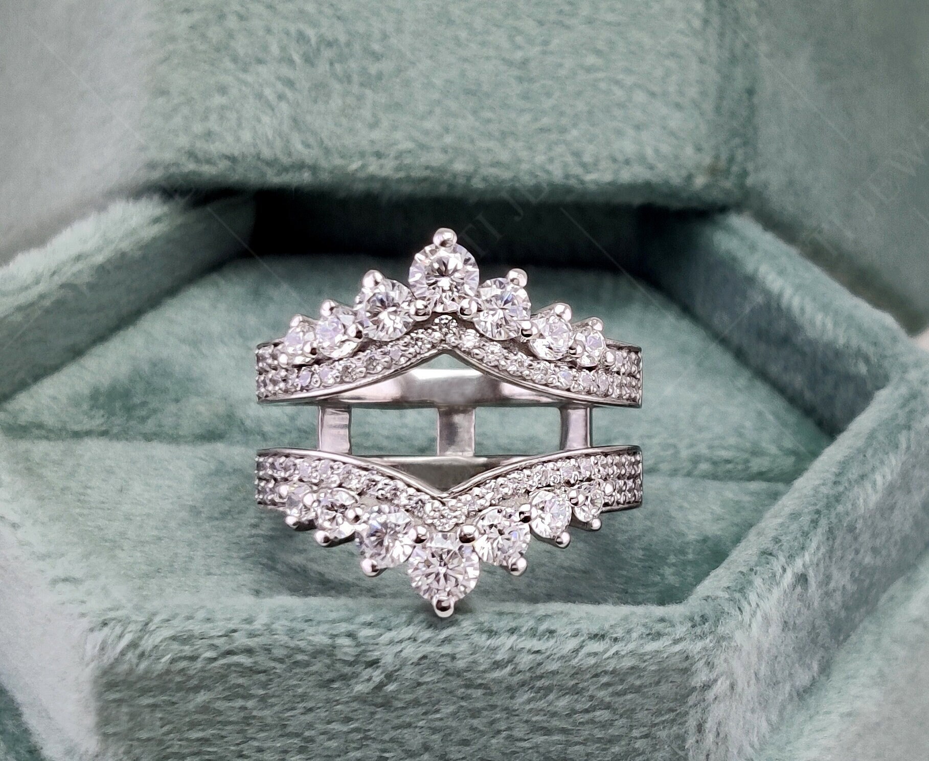 1ct Fancy Diamond Ring Guard - McKenzie & Smiley Jewelers | Clarksville TN