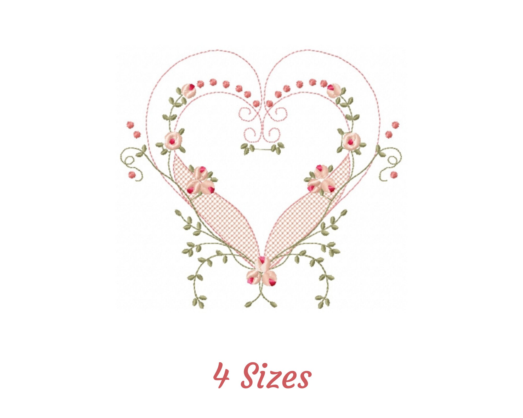 Bloom Anyways Floral Heart Embroidery Pattern – Emily June